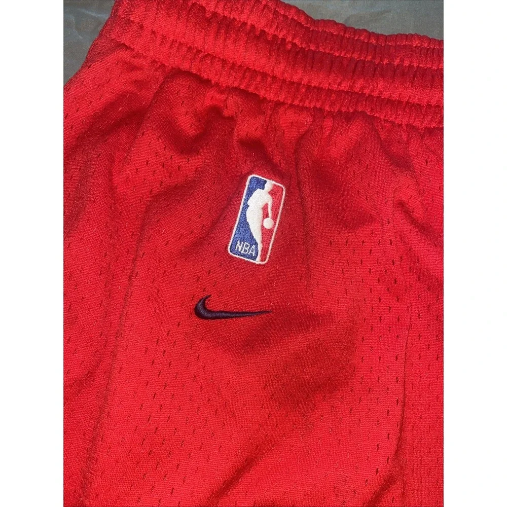 Vintage 90s Nike New Jersey Nets NBA Rewind 1980 Stars Red Shorts Men's Size XL